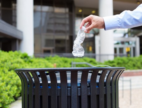 Recycling bins and waste sorting