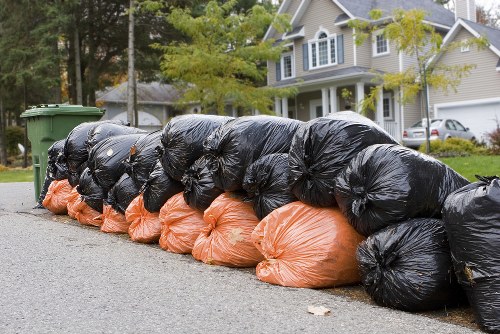 Scheduled waste collection service in action